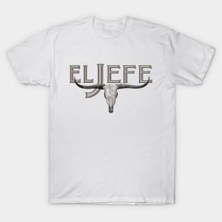 El Jefe longhorn skull T-Shirt